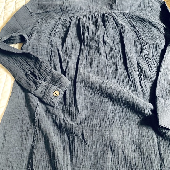 Free People All About The Feels Button Blouse - Picture 11 of 12